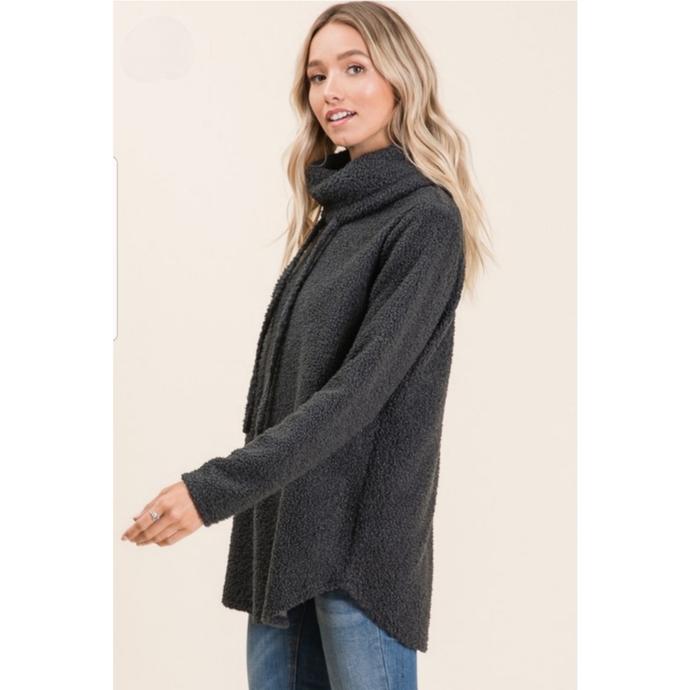 NWT Long Sleeve Cowl Neck Sweater Top - Picture 3 of 5